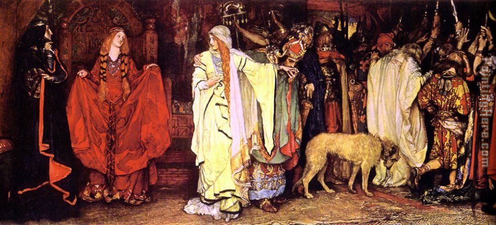 Cordelia's Farewell painting - Edwin Austin Abbey Cordelia's Farewell art painting